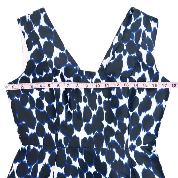 KATE SPADE Fit & Flare Mikado Leopard Print Dress Size 4 - Picture 9 of 15